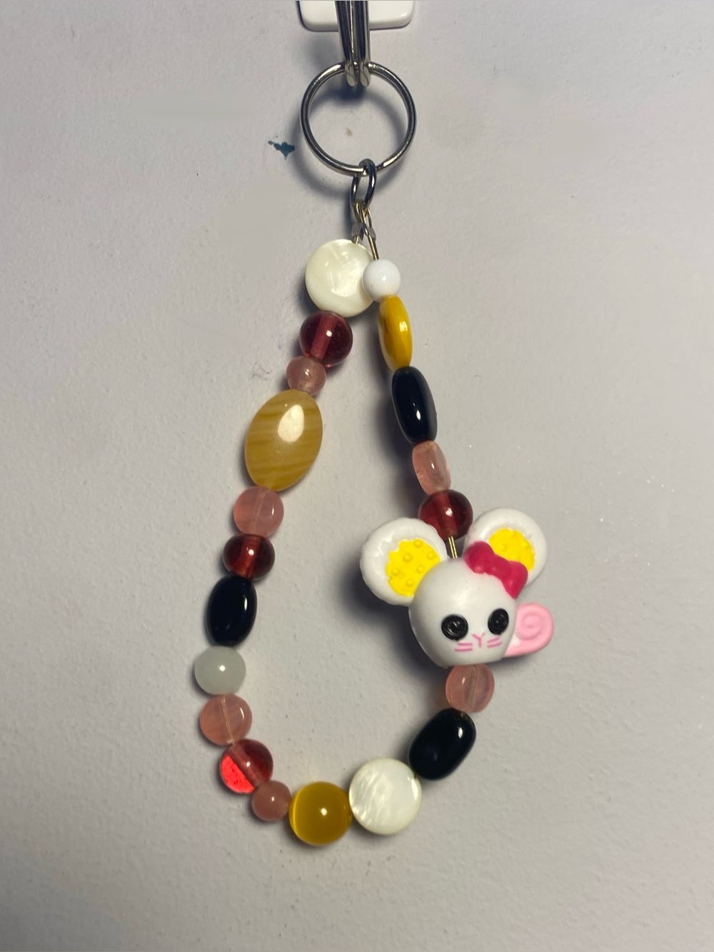 Lalaloopsy glass bead keychain - Mouse